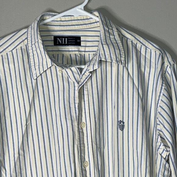 Vintage NII New York Ivyleague Institute button down long sleeve shirt M - Picture 3 of 10